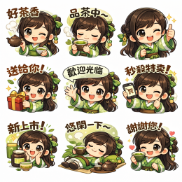 茶葉IP #貼圖創作 #